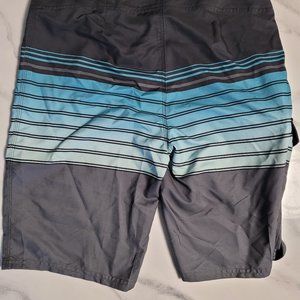 Oneill Boardshort Men’s Classic Below the Knee 21" Size 30 Gray Striped NWT sz30